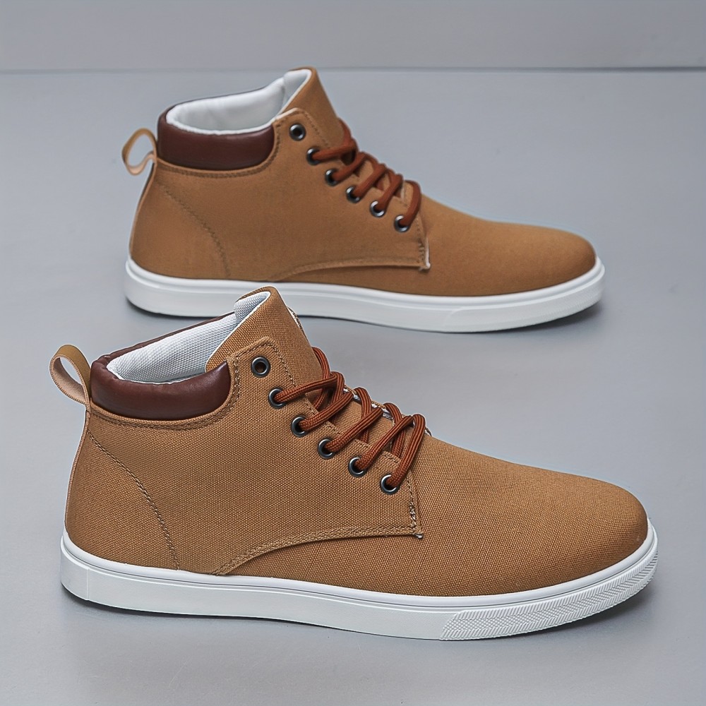 男士帆布高帮滑板鞋——PVC鞋底,PU鞋垫