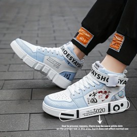 Men's Color Block Ankle-Top Skate Shoes (Ages 12–18)