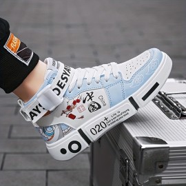 Men's Color Block Ankle-Top Skate Shoes (Ages 12–18)