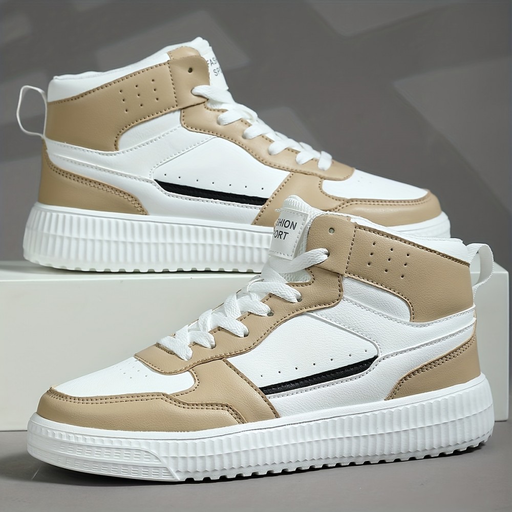 Men's High-Top Skate Shoes — EVA Sole, Oeko-Tex® Certified