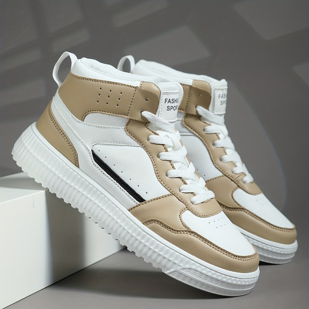 Men's High-Top Skate Shoes — EVA Sole, Oeko-Tex® Certified