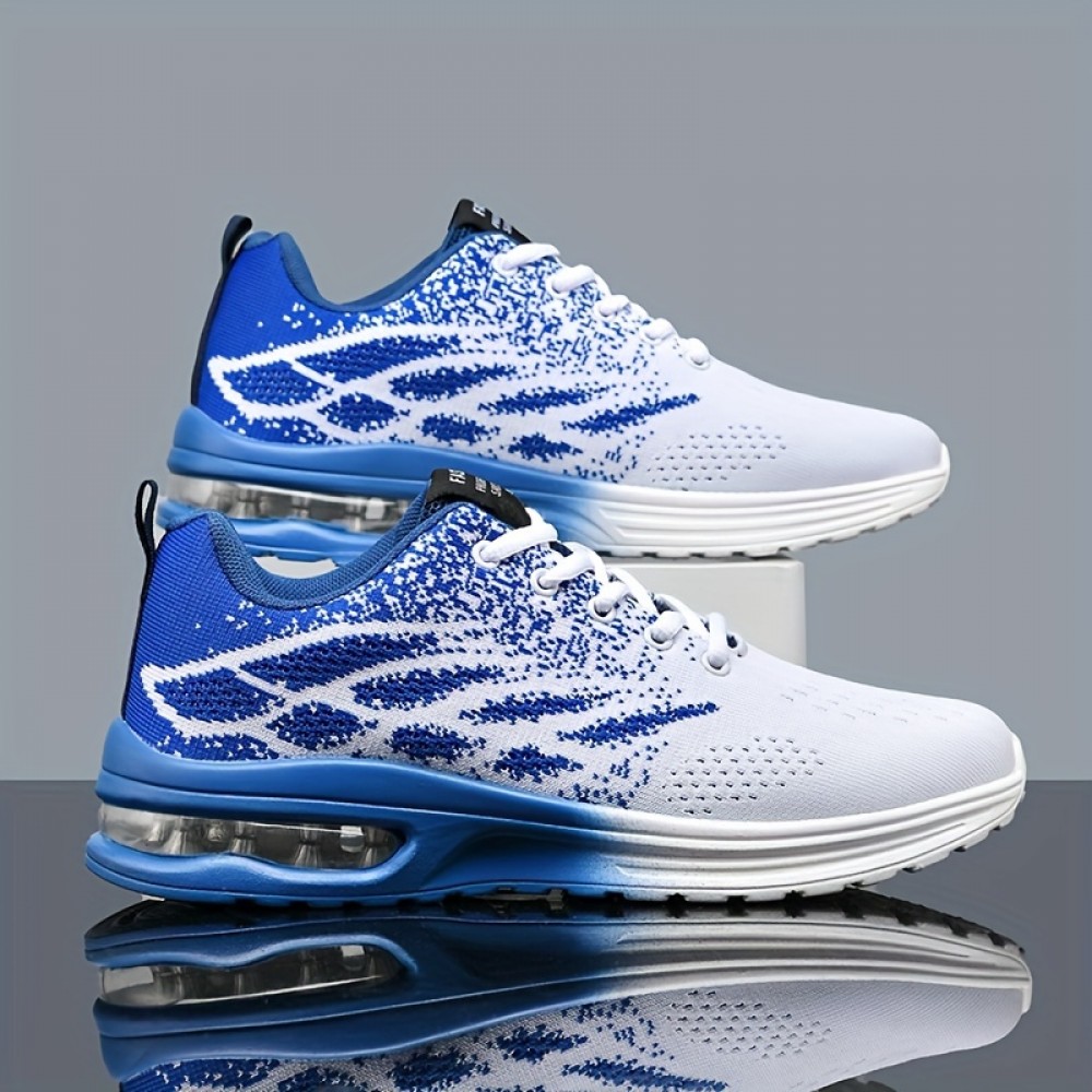 Men's Vegan Lace-Up Sneakers with Air Cushion Technology