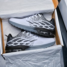 Men's Vegan Lace-Up Sneakers with Air Cushion Technology