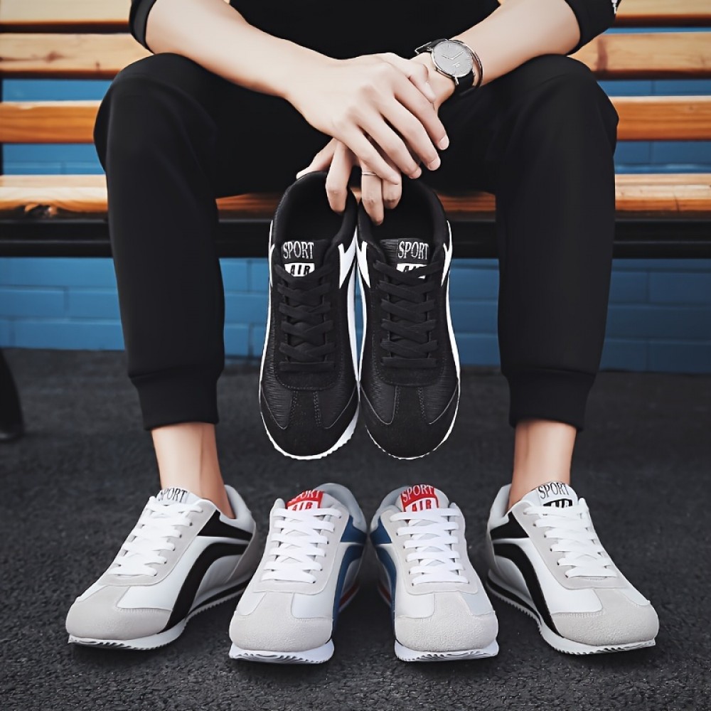 Men's Lace-up Sneakers — Breathable Design with EVA Sole