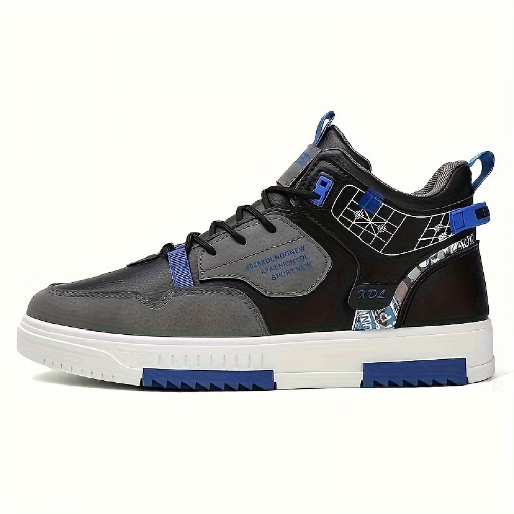 Men's Skate Shoes — PU Upper, Rubber Outsole, REACH & CPSC Certified