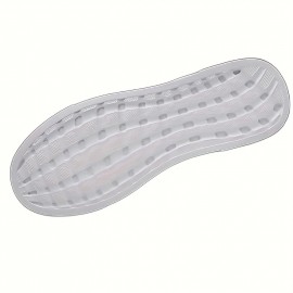 男士PU皮革系带滑板鞋 - PVC鞋底