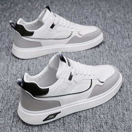 Men's Skate Shoes — Rubber Sole, Lace-Up, All-Season Casual Sneakers