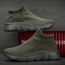 Men's Sock Shoes Slip-on Sneakers | CPSIA & EU REACH Compliant | Adult Athletic Walking Shoes | JLDMNEBA