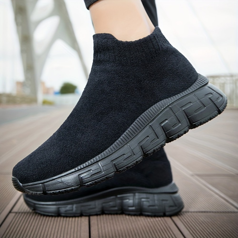 Men's Sock Shoes Slip-on Sneakers | CPSIA & EU REACH Compliant | Adult Athletic Walking Shoes | JLDMNEBA