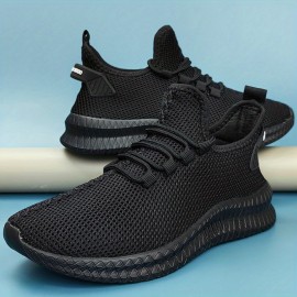 Men's Breathable Mesh Lace-up Sneakers (US 4–12.5) | REACH-Compliant Casual Shoes