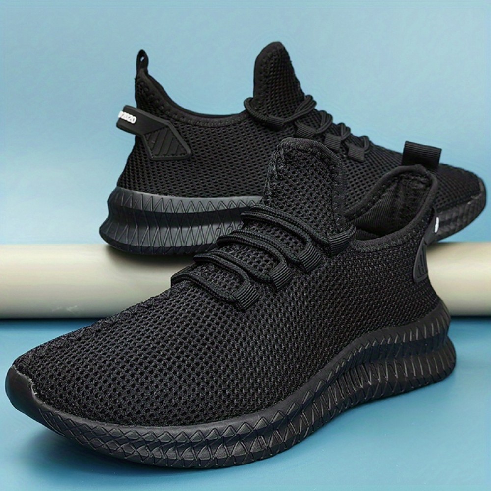 Men's Breathable Mesh Lace-up Sneakers (US 4–12.5) | REACH-Compliant Casual Shoes