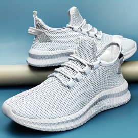 Men's Breathable Mesh Lace-up Sneakers (US 4–12.5) | REACH-Compliant Casual Shoes