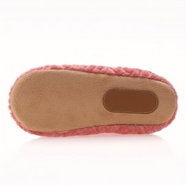 Men's Plush Indoor Slippers — Non-Slip Sole