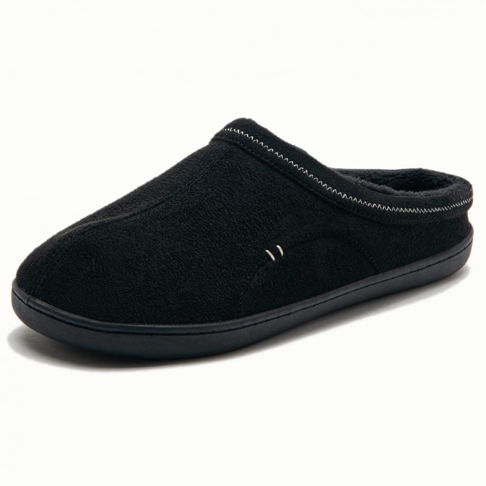 Men's Plus-Size Plush Suede House Slippers