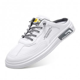 Men's Breathable PU Slip-On Casual Sneakers — Summer Leisure Style