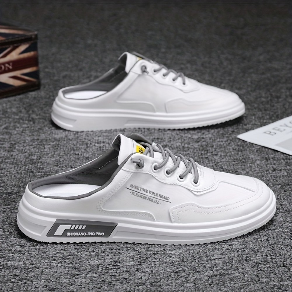 Men's Breathable PU Slip-On Casual Sneakers — Summer Leisure Style