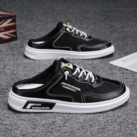 Men's Breathable PU Slip-On Casual Sneakers — Summer Leisure Style