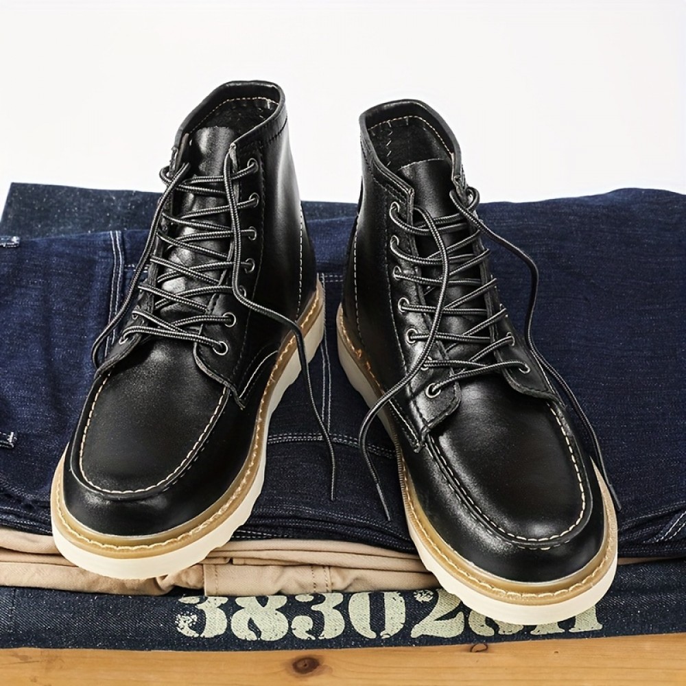 Men's Premium Leather Chelsea Boots – Timeless British Style, All-Season Comfort
