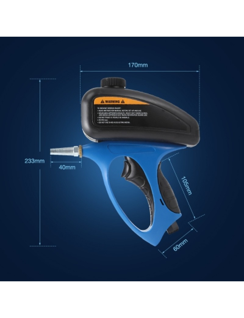 Portable Sandblasting Gun Handheld Pneumatic Sand Blasting Machine with Replaceable Nozzle