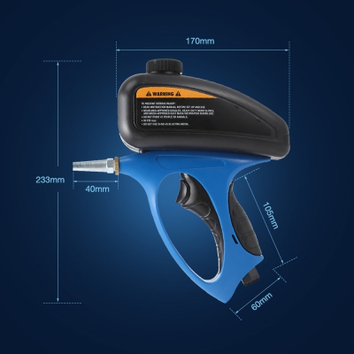 Portable Sandblasting Gun Handheld Pneumatic Sand Blasting Machine with Replaceable Nozzle