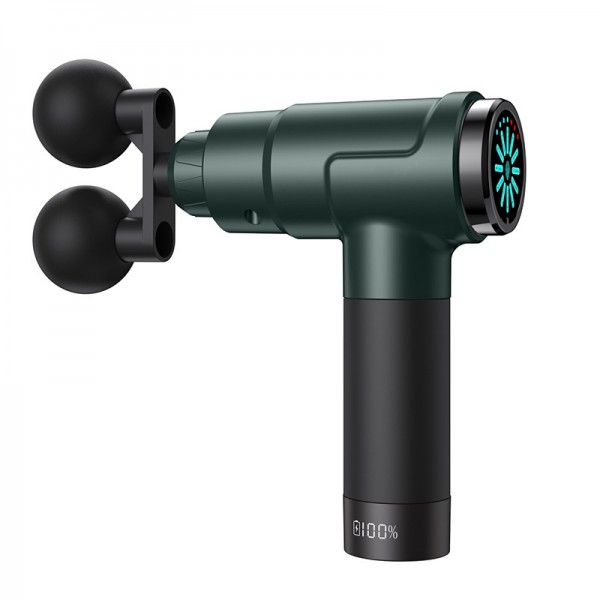 Youmai Dual-Head Percussion Massage Gun — 30 Speed Settings, 2500mAh Battery