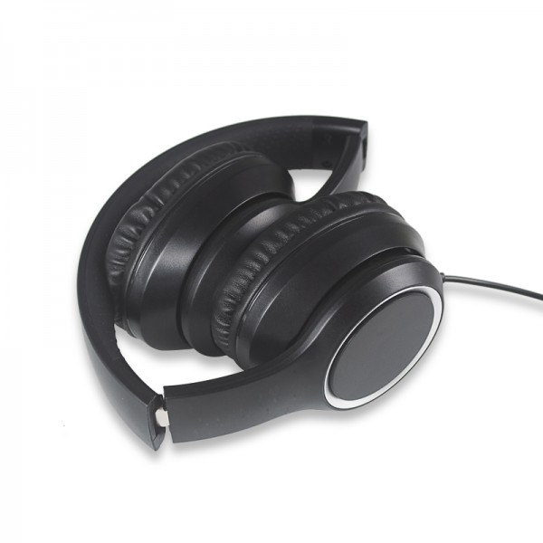 LR-HP-991 Wired Over-Ear Headphones — 40mm Neodymium Drivers, 107dB Sensitivity, Tangle-Free Cable