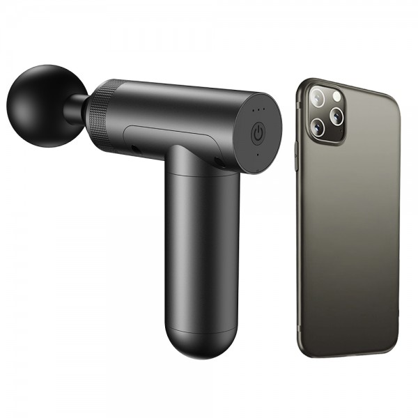Handheld Percussion Massage Gun — 5-Speed Adjustable, Up to 3500 RPM, Rechargeable