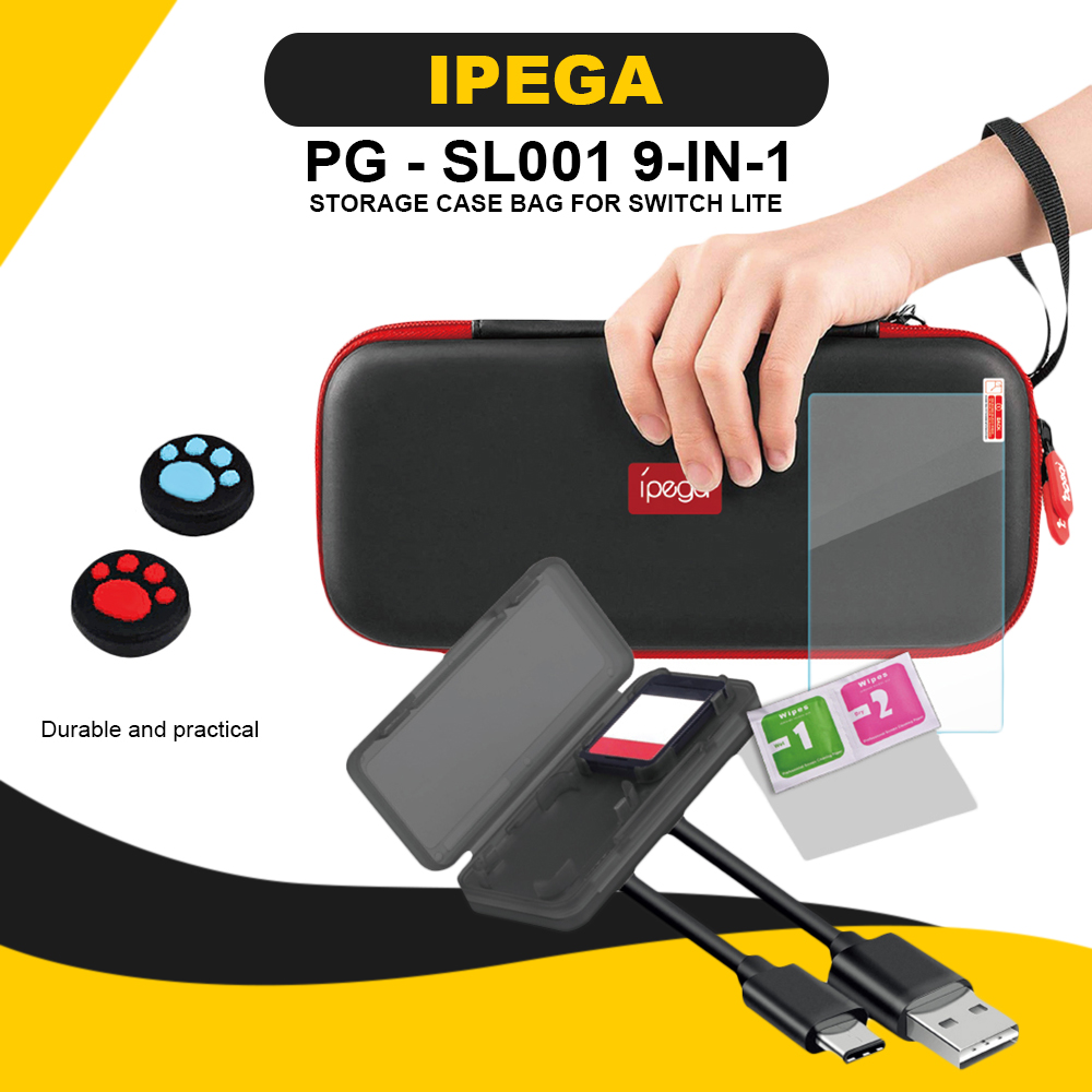 iPEGA PG-SL001 9-in-1 Switch Lite Carry Case & Accessory Kit