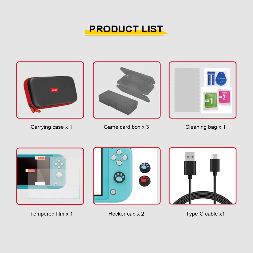 iPEGA PG-SL001 9-in-1 Switch Lite Carry Case & Accessory Kit