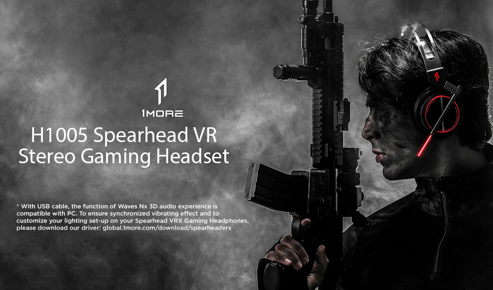 1MORE H1005 Spearhead VR Over-Ear Virtual Reality Gaming Headset – Black