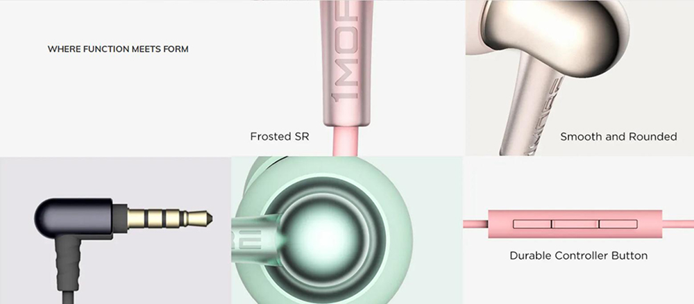 1MORE E1025 Pink In-Ear Headphones