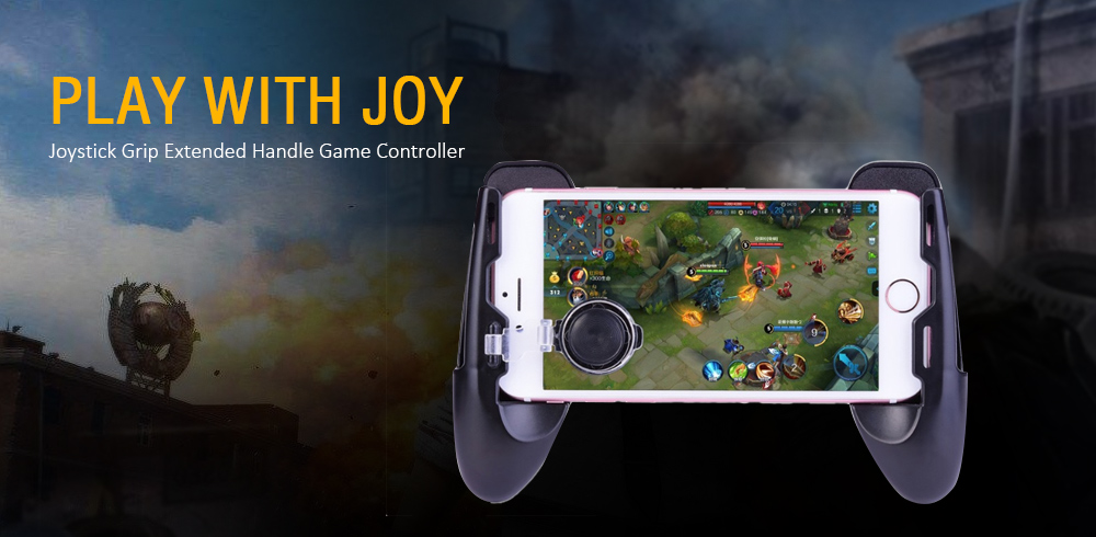 3-in-1 Joystick Grip Game Controller with Phone Mount