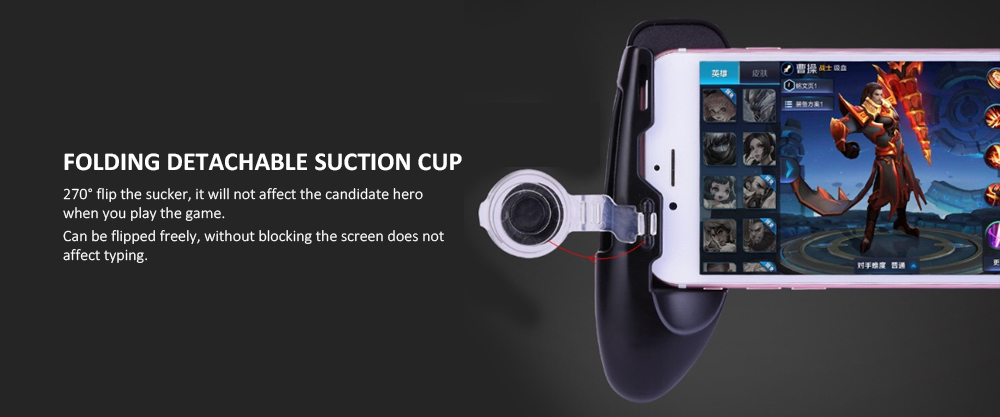 3-in-1 Joystick Grip Game Controller with Phone Mount