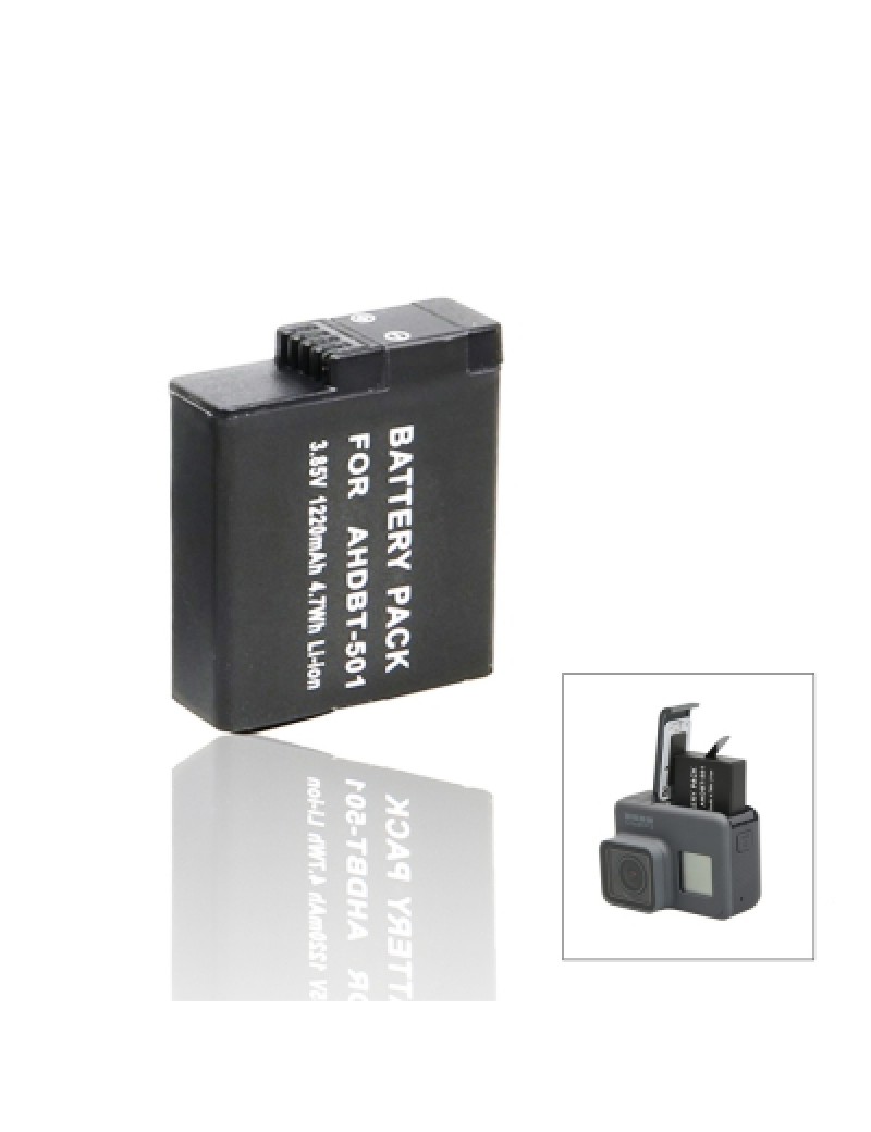 GoPro Hero 5/6 Replacement Battery – 3.85V, 1220mAh Li-ion Battery