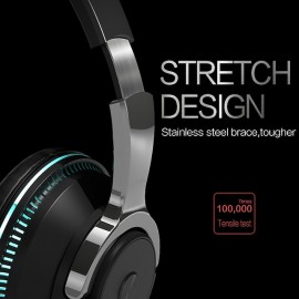 H2 Wireless Bluetooth 5.0 Over-Ear Headphones with Mic & Deep Bass