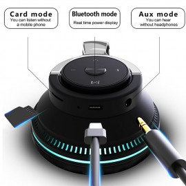 H2 Wireless Bluetooth 5.0 Over-Ear Headphones with Mic & Deep Bass