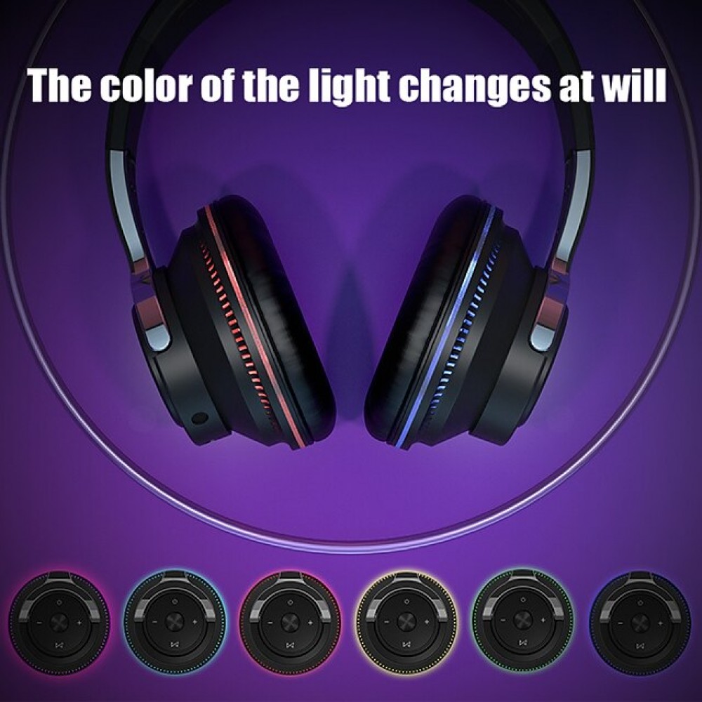 H2 Wireless Bluetooth 5.0 Over-Ear Headphones with Mic & Deep Bass