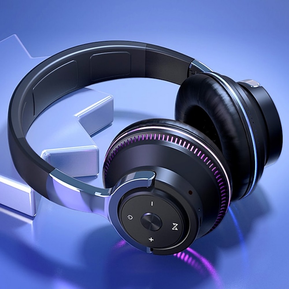 H2 Wireless Bluetooth 5.0 Over-Ear Headphones with Mic & Deep Bass