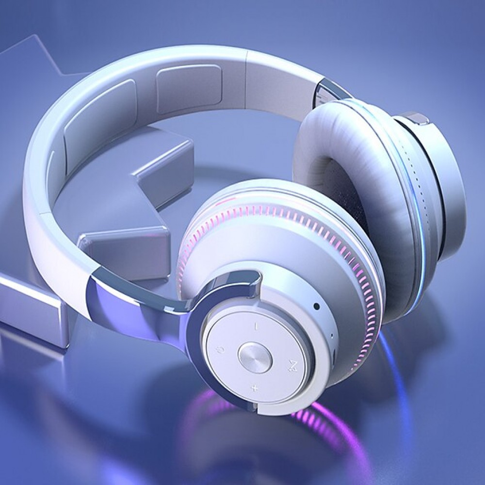 H2 Wireless Bluetooth 5.0 Over-Ear Headphones with Mic & Deep Bass