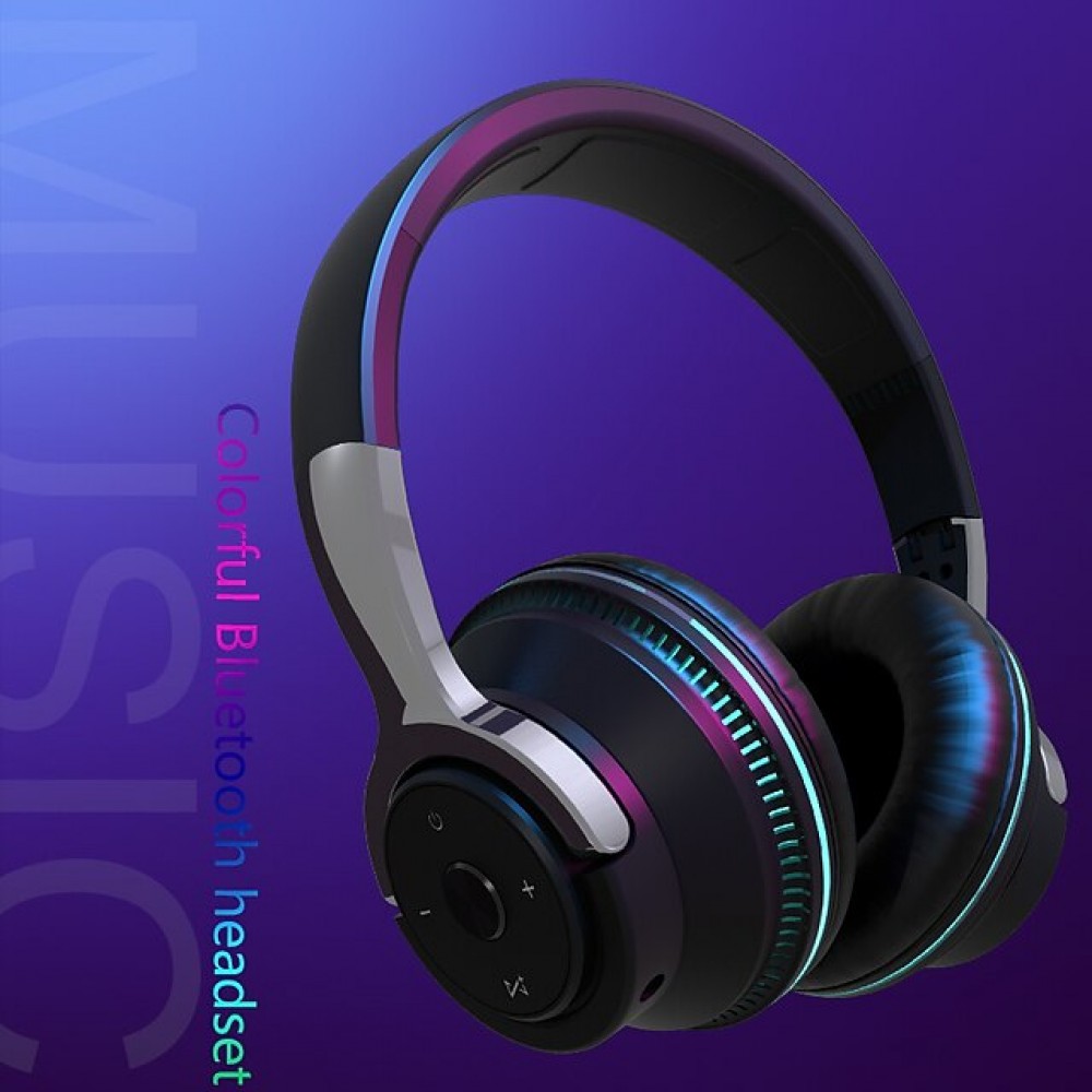 H2 Wireless Bluetooth 5.0 Over-Ear Headphones with Mic & Deep Bass