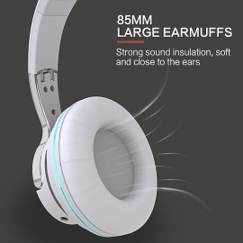 H2 Wireless Bluetooth 5.0 Over-Ear Headphones with Mic & Deep Bass
