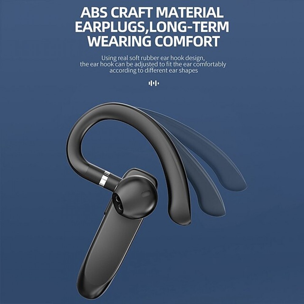 K50 Bluetooth 5.3 Earhook Headphones — ENC Environmental Noise Cancellation, LED Battery Indicator, 10-Hour Playtime