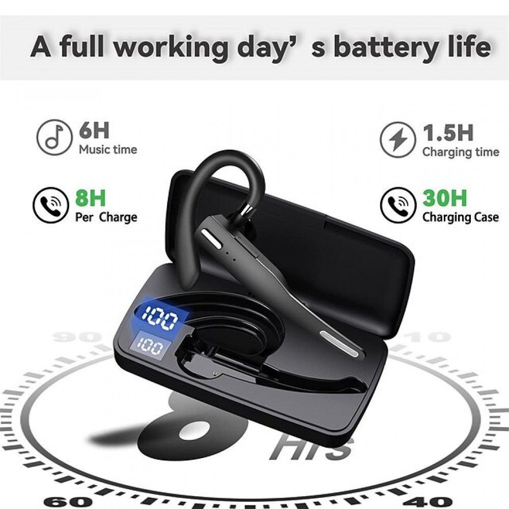 YYK525 True Wireless Stereo (TWS) Earbuds — Bluetooth 5.1, 40-Hour Playtime, IPX4 Water Resistant