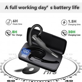 YYK525 True Wireless Stereo (TWS) Earbuds — Bluetooth 5.1, 40-Hour Playtime, IPX4 Water Resistant