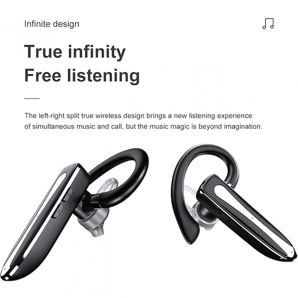 YYK525 True Wireless Stereo (TWS) Earbuds — Bluetooth 5.1, 40-Hour Playtime, IPX4 Water Resistant