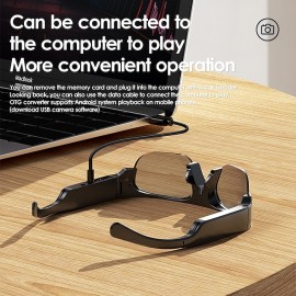 XL16 Bluetooth Open-Ear Audio Glasses — IPX6 Waterproof, 3-Hour Playtime