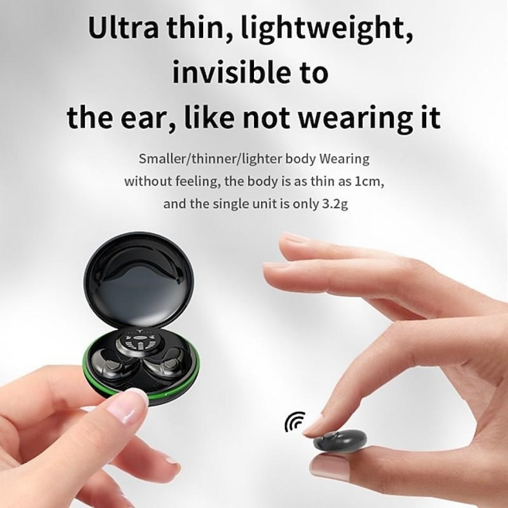 Wireless Sleep Earbuds — Bluetooth 5.3, IPX5 Water-Resistant, 5-Hour Battery Life