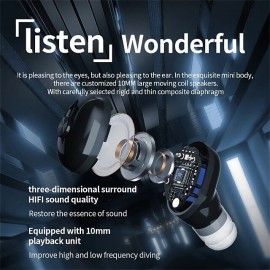 K1 True Wireless Bluetooth Earbuds — Bluetooth 5.0, Active Noise Cancellation (ANC), 20-Hour Total Battery Life