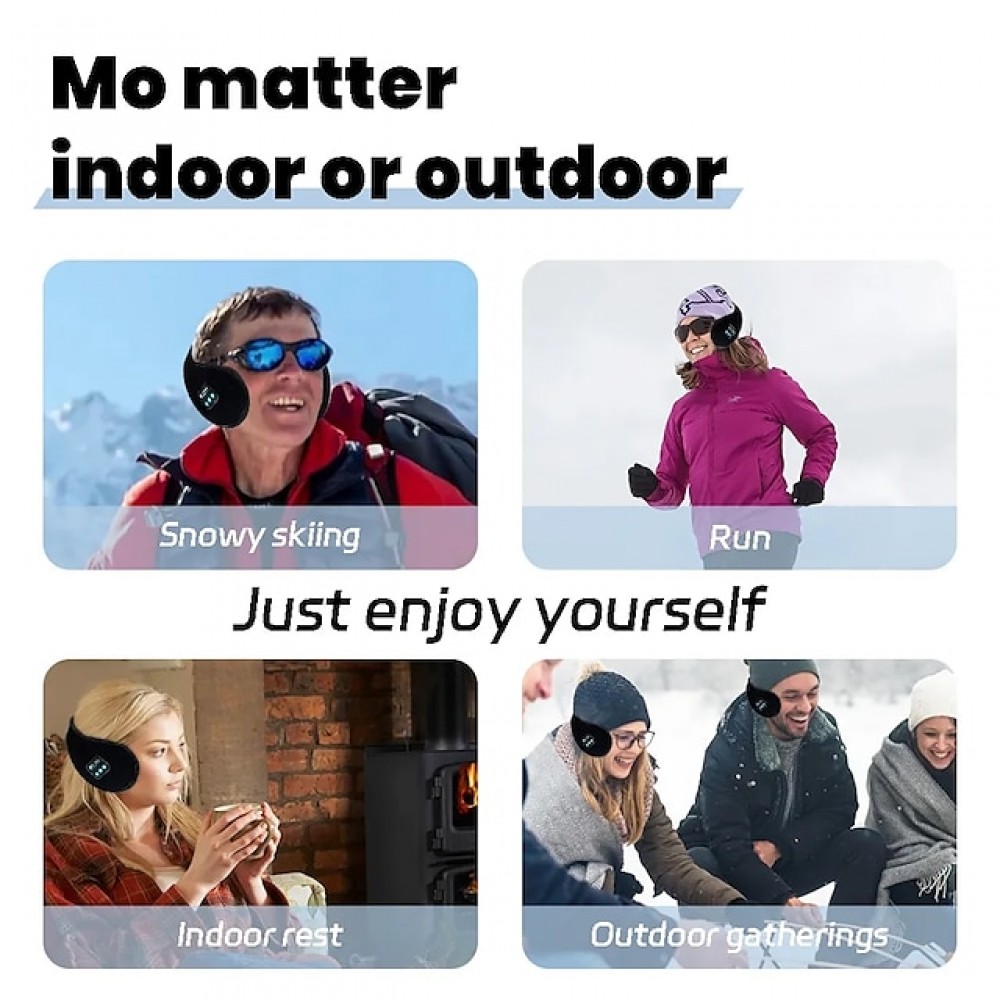 Wireless Bluetooth Sleep Headphones — 10-Hour Battery, Windproof & Warm