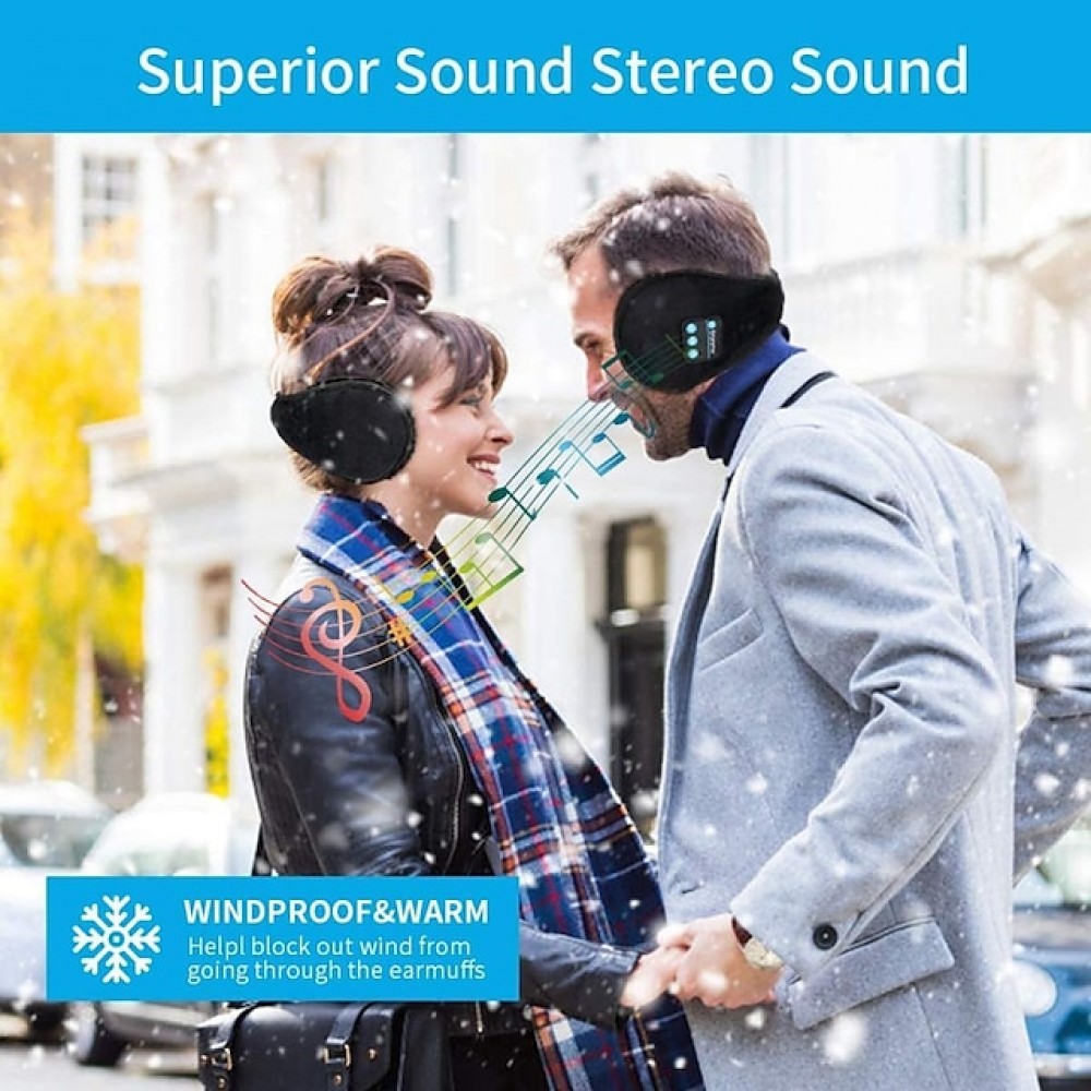 Wireless Bluetooth Sleep Headphones — 10-Hour Battery, Windproof & Warm